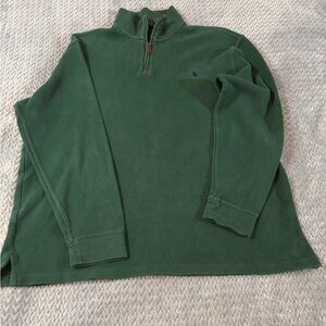 Men’s Polo by Ralph Lauren Green Quarter Zip Sweater Size Extra Large